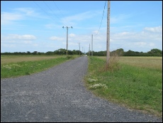 Trackbed looking from River Banwell to Ebdon Lane