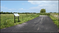 Greenway path at site of wick St Lawrence station